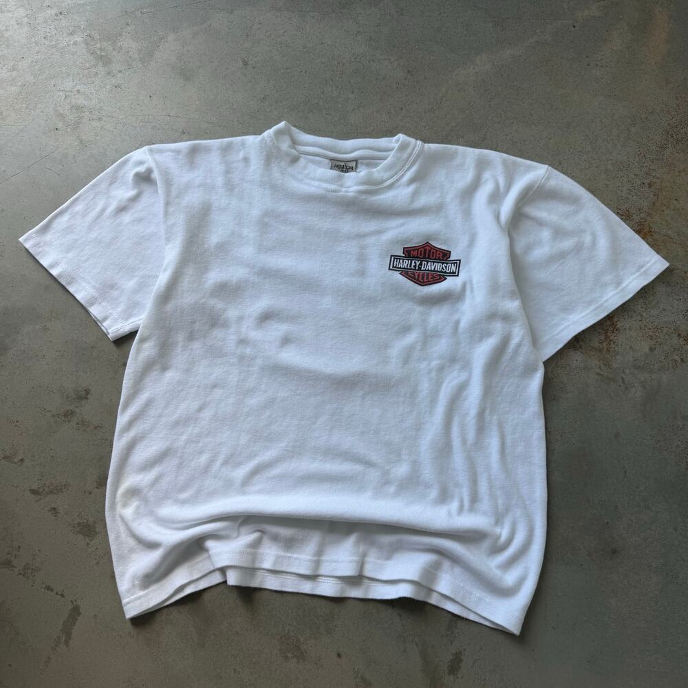 Vintage Y2K Harley Davidson Jamaica Biker Motorcycle Logo Retro T-shirt Size XL
